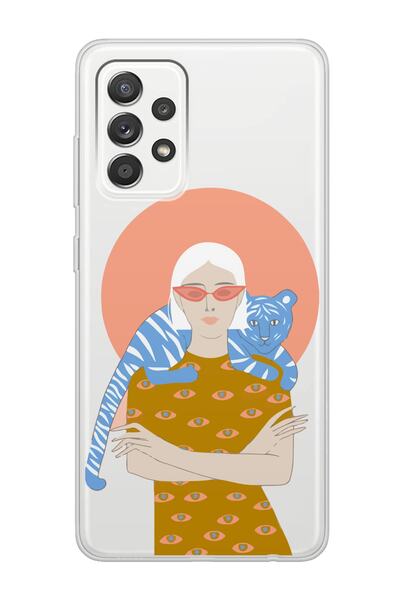 Spoyi Samsung A53 Nude and Leon Design Super Transparent Phone Case