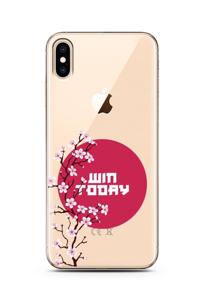 Spoyi حافظة هاتف شفافة للغاية متوافقة مع هاتف Iphone Xs Max Sakura Today