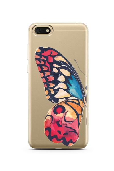 Spoyi Huawei Y5 2018 Big Butterfly Design Super Transparent Phone Case