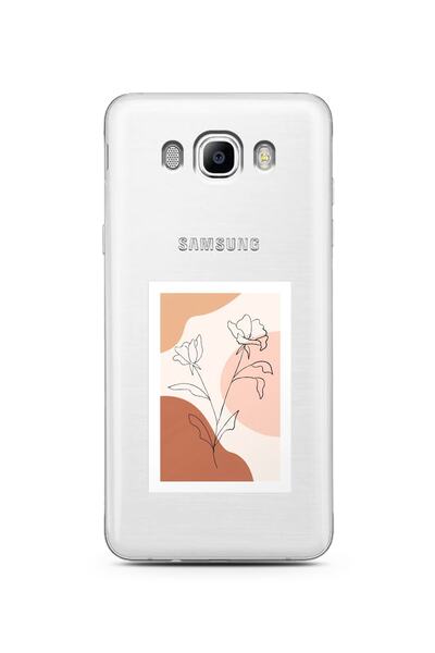 Spoyi Super Transparent Phone Case for Samsung J7 2016 with Design Rose in Nude
