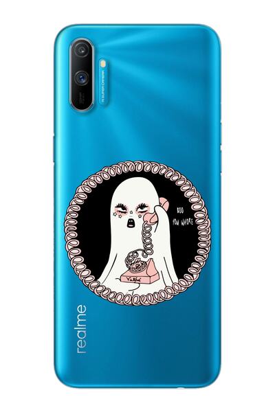 Spoyi Realme C3 Ghost Design Super Transparent Phone Case