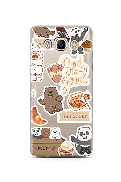 Spoyi Samsung J5 2016 Sun Moon Tasarımlı Süper Şeffaf Telefon Kılıfı