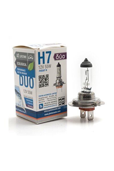 Photon H7 12v 55w Duo %20 Fazla Işık Far Ampulü