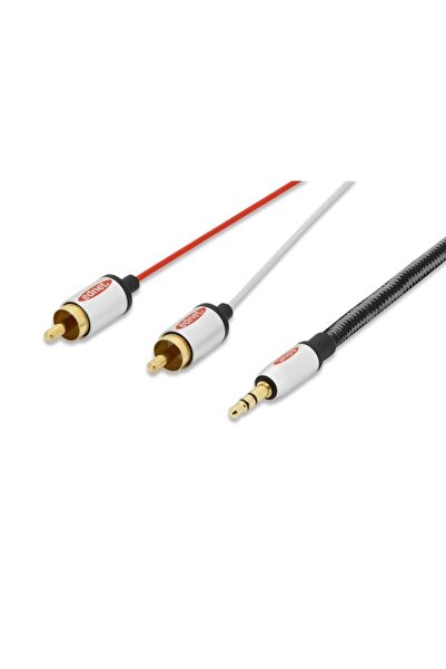 Ednet 84542 2.5 Metre Audio Adapter Cable 3.5mm Jack - 2 X Rca Stereo