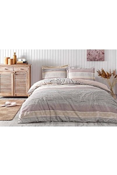 Özdilek Ranforce Tek Kişilik Nevresim Takımı-granito Pudra