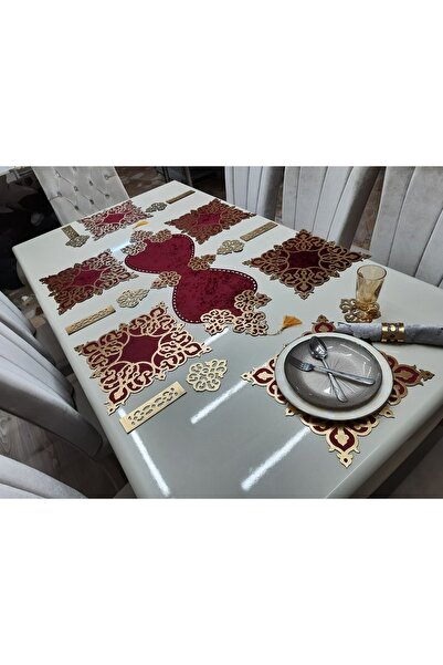 SEHARA Оксамитовий/американський сервіз/бігунок/6 осіб/19 предметів