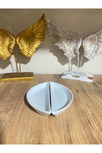 ZAGİ 2'li Porselen Puzzle Zeytinlik&çerezlik 6x18 Cm