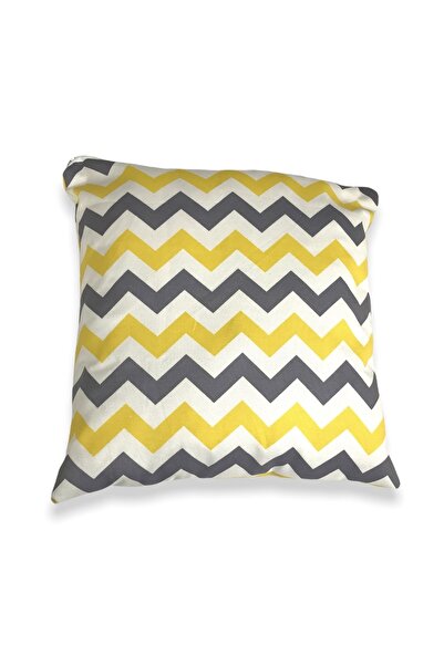 Babynia Žuto-sivo cik-cak Sa deznom Moderno Navlaka za jastuk (1 komad)