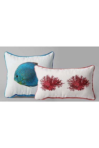 Alacastore Husa de perna Pesti Marin Coral Vara Decorativa Dubla Husa de perna
