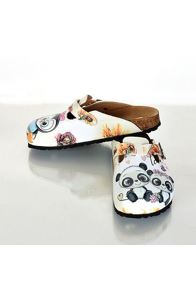 azizsahinshoes 6288 Παντόφλες Panda And Penguin Sabo