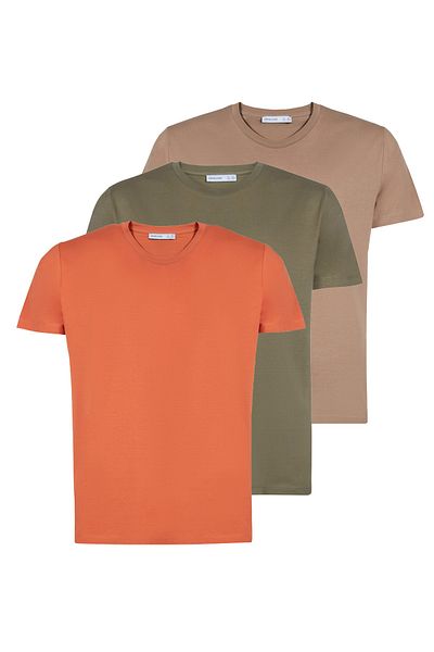 GRIMELANGE T-Shirt - Beige - Slim Fit