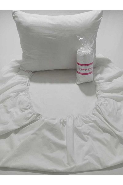 Lobelya Nevresim White Single Elastic Sheet Set