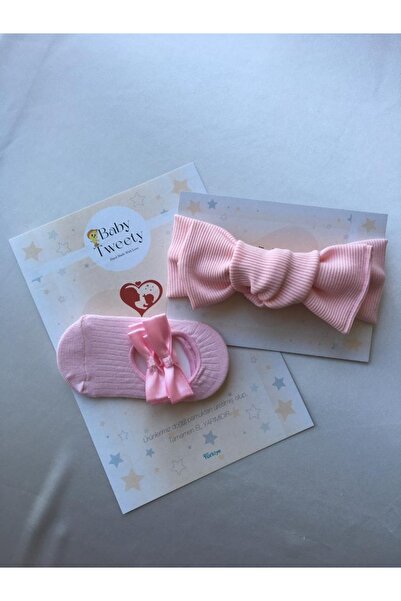 Baby Tweety 2-Piece Combination Handmade Baby Girl Bandana & Ballerina Socks