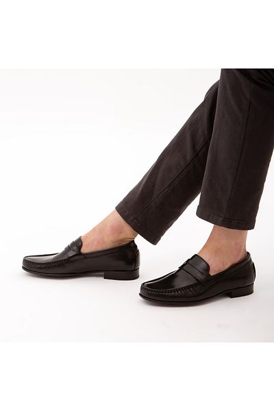 Tamer Tanca Men's Leather Loafers 477 48240 Erk Ayk Y22