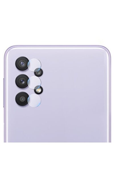 Ally Samsung Galaxy A32 4g Tempered Glass Uyumlu Cam Kamera Koruyucu-şeffaf