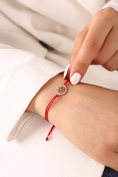 SARIASLAN Kadın Yaşam Çiçeği Şans Gümüş Bileklik