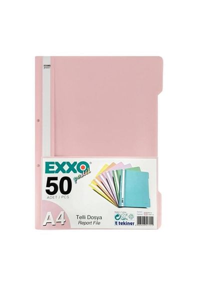 Exxo Pastel A-4 Ring Binder Peach (Pack of 50)