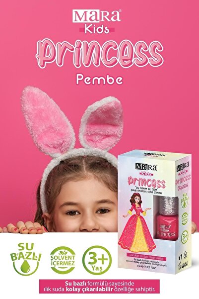 Mara Yıkanabilir Su Bazlı Çocuk Ojesi - Pembe