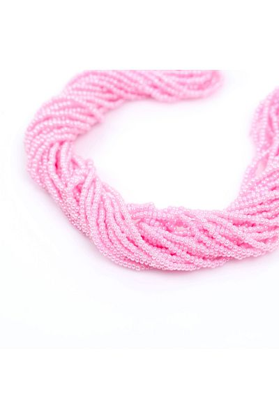 yfhobi 12 Strings - Czech Sand Beads, Jewelry Making Beads, Candy Pink Color