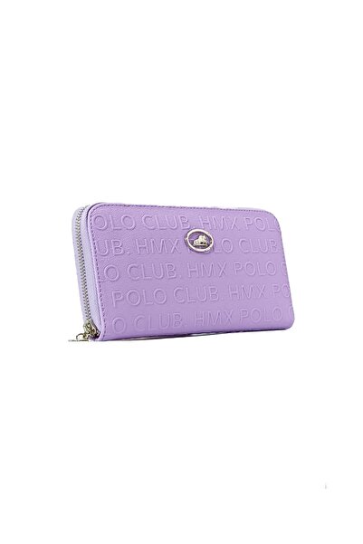 DUYGUSHOESBAG محفظة نسائية بسحاب مقاس كبير مع تفاصيل الطباعة