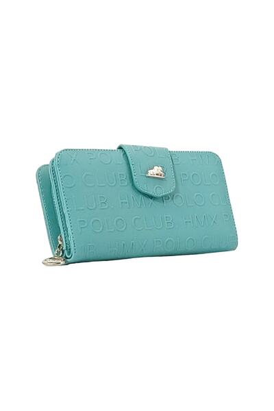 DUYGUSHOESBAG محفظة نسائية ذات حجرة مزدوجة بسحاب مقاس كبير مع غطاء وطباعة مفصلة