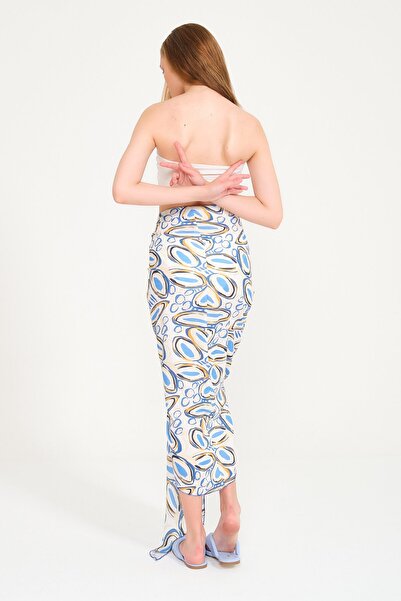 Miespiga Fusta cu imprimeu colorat Pareo