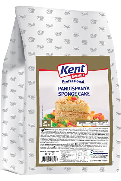 Kent Boringer Hazır Pandispanya Mix Sade 3 Kg