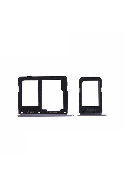 tekyerdenal Samsung Galaxy A9 A9000 Compatible Sim Card Tray Black
