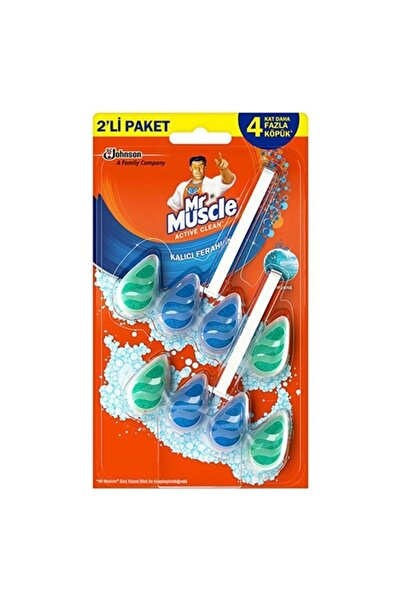 Mr. Muscle Mm Actıve Clean Klozet Blok 2'li Paket Marıne 77.2g