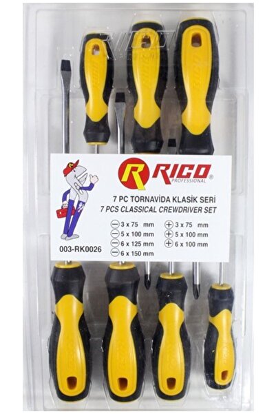 Rico 003-rk0026 Tornavida Klasik Set Yıldız-düz 7 Parça Set