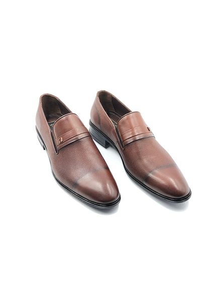 çelikler Tan Genuine Leather Classic Men's Shoes