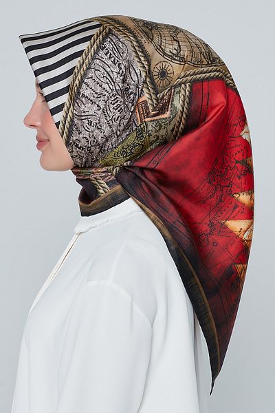 Armine Μεταξωτό κασκόλ 7473d (δικλίδι) (νοσταλγία)