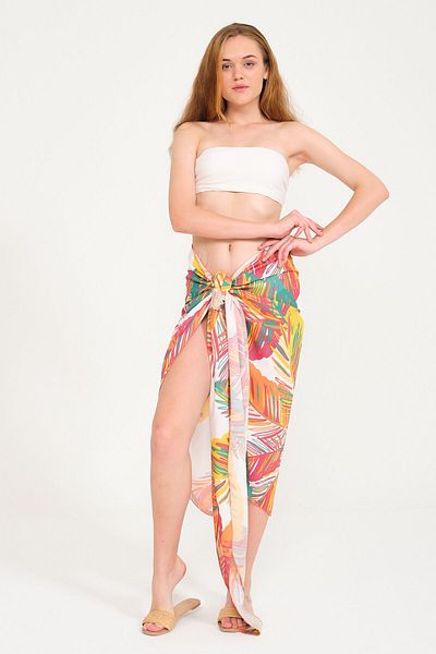 Miespiga Colorful Printed Beach Skirt Women's Pareo