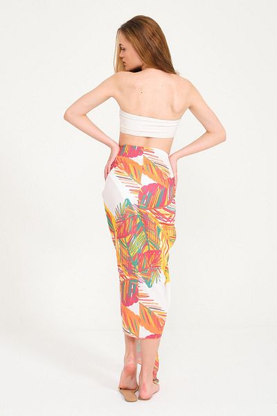 Miespiga Colorful Printed Beach Skirt Women's Pareo