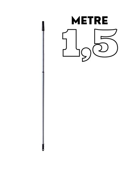 Oliva Nero Teleskopik Uzatmalı Metal Sırık Sap 1,5 Metre