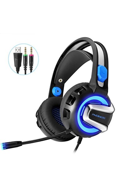 Onikuma Profesyonel Oyuncu Kulaklığı Telefon Uyumlu Gaming Kulaklık Siyah Renkli Led Pc/ps4/xbox Uyumlu