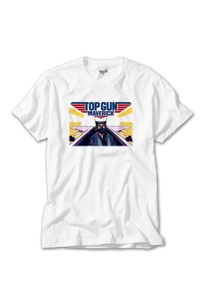 Z zepplin Tricou alb Top Gun Fly