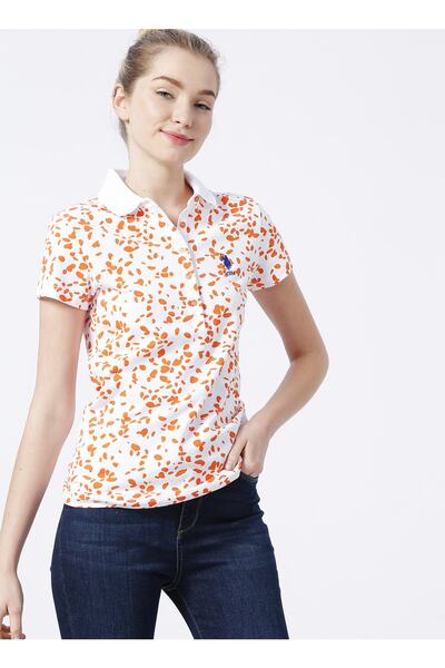 U.S. Polo Assn. Tricou, L, Portocaliu