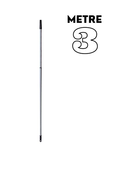 AYLA STAND Metal Pole Handle with Telescopic Extension 3 Meters