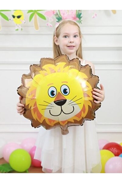 Happyland 1 Piece Cute Animals Safari Lion Foil Balloon 40 cm