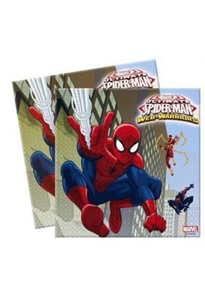 Happyland Spiderman Birthday Napkin 20 Pieces 33x33 cm
