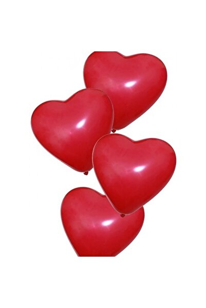 Happyland Valentine's Day 50 Pieces Heart Balloon Latex Red