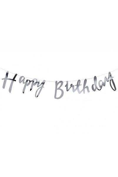Happyland Silver Happy Birthday Italic Opening Lettering