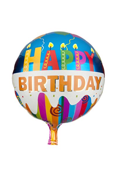 Happyland بالون رقائق اللون الأزرق لعيد الميلاد السعيد