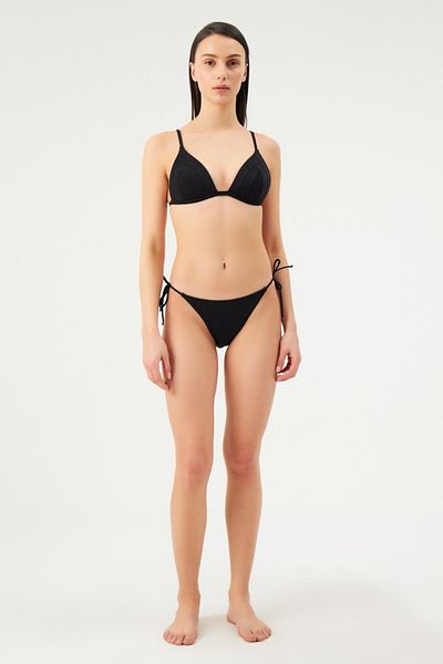 Eros Triangle Covered Bikini Set 1005esbk Black