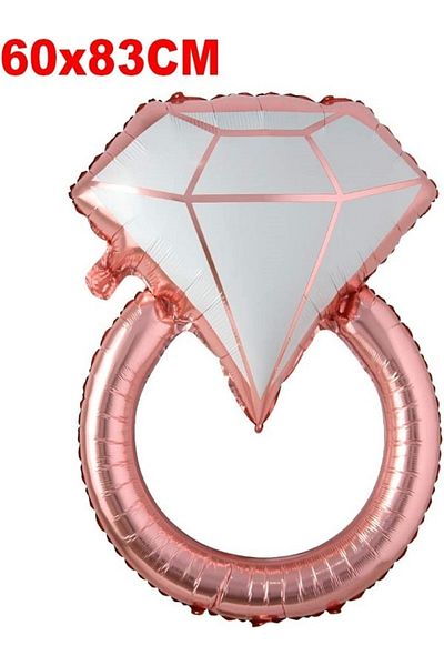 Happyland Bride To Be Rose Gold Ring Foil Balloon 1 Piece