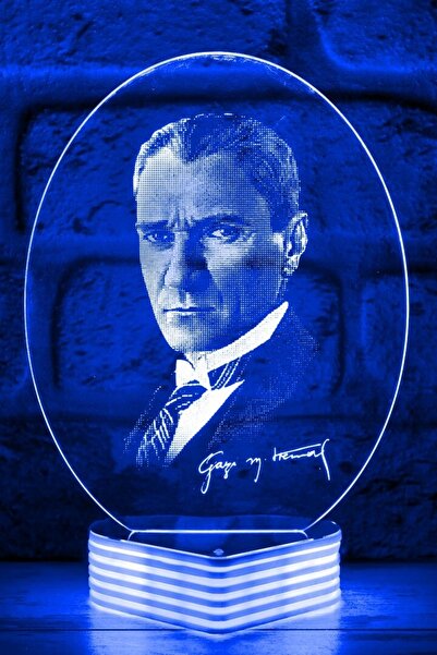 Hediye Kovanı Atatürk Silueti Dekoratif Aydınlatma