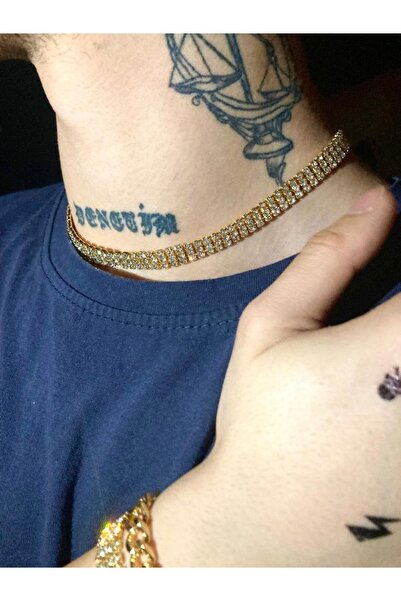 muptejewelry Hip-Hop Triple Gold Iced Out Chain Necklace