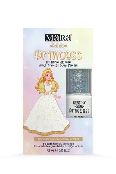 Mara Princess Yıkanabilir Su Bazlı Çocuk Ojesi - Beyaz (TÖRPÜ HEDİYELİ)