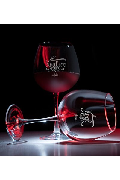 BK Kişiye Özel Ikili Şarap Kadehi Seti - 3